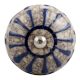 Blue Wheel Crackle Ceramic Wine Stopper